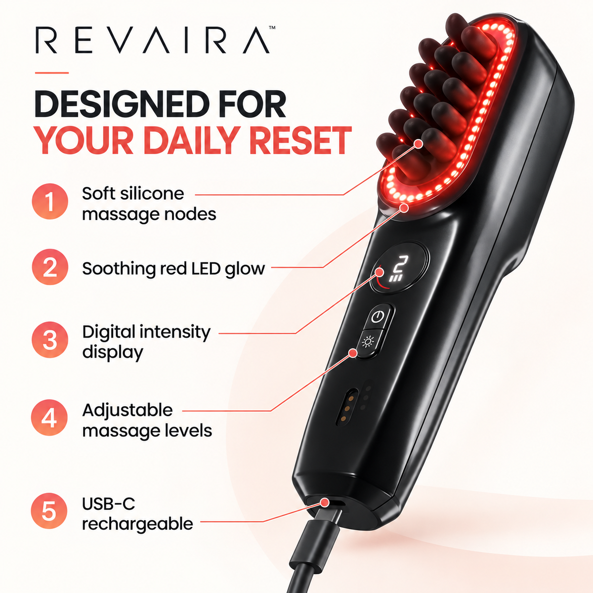 Revaira Glide Scalp Massager