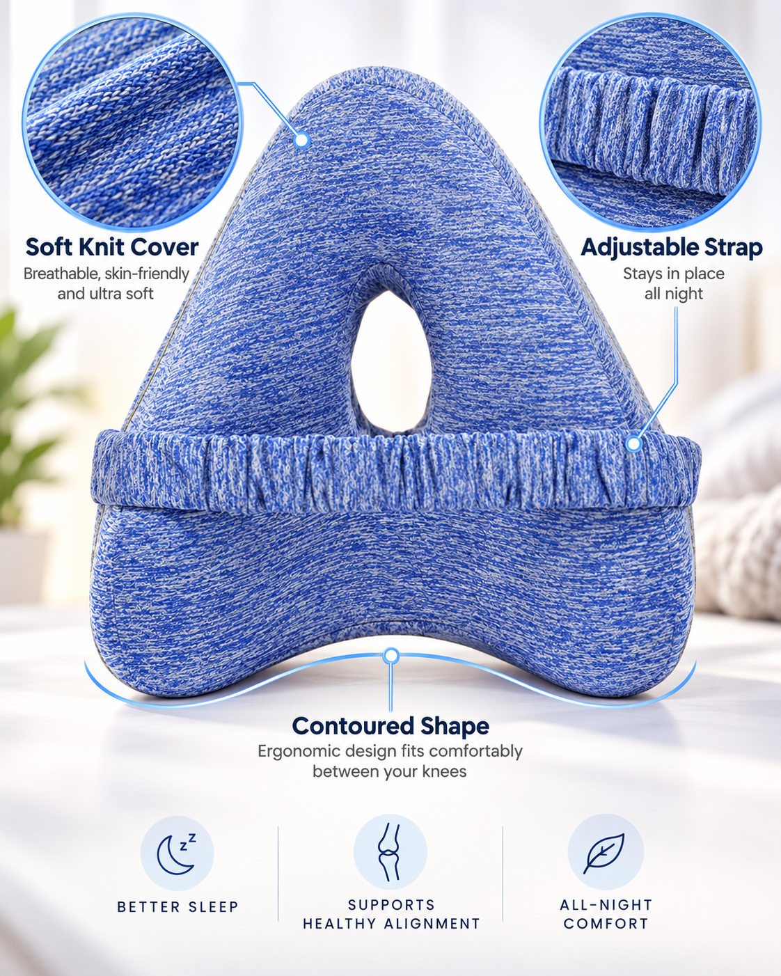 Restara Stay-Put Alignment Pillow