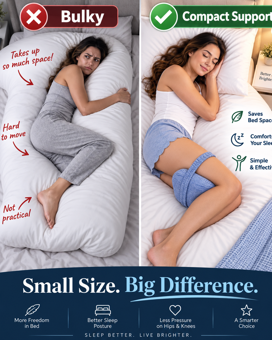 Restara Stay-Put Alignment Pillow